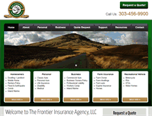 Tablet Screenshot of frontierinsure.com
